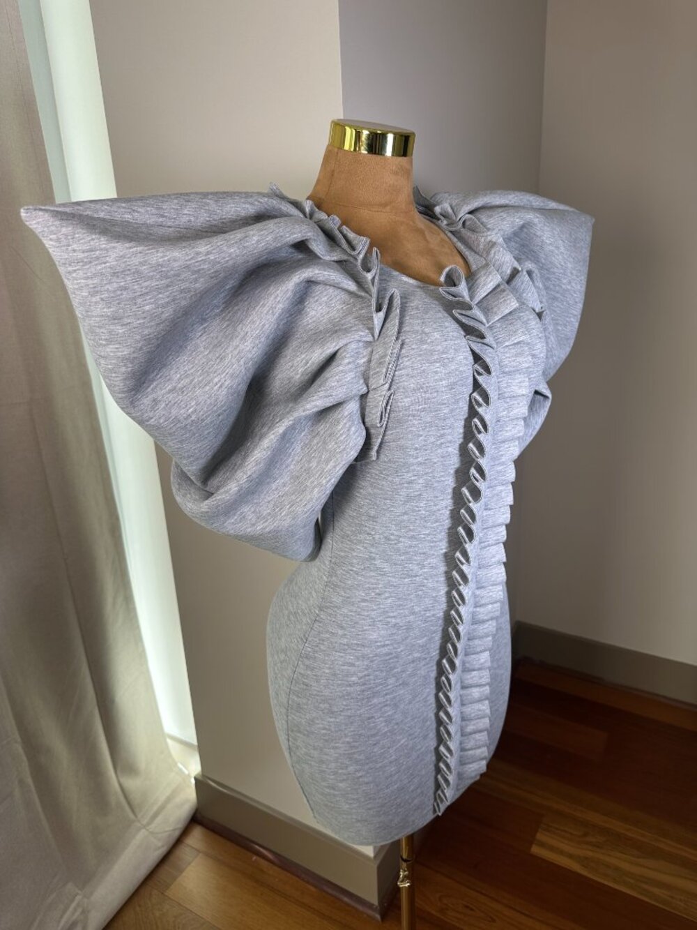 AKIRA Women's Grey Dress - Picture 2 of 5